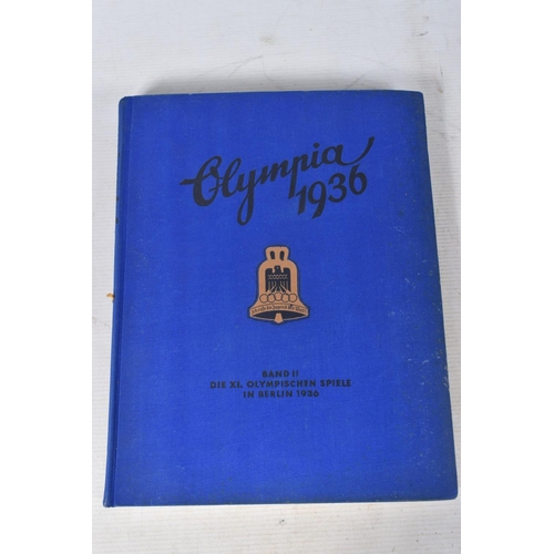 208 - A SELECTION OF BOOKS AND EPHEMERA ABOUT THE 1936 BERLIN OLYMPIC GAMES, included is volumes one and t... 