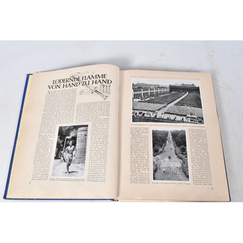 208 - A SELECTION OF BOOKS AND EPHEMERA ABOUT THE 1936 BERLIN OLYMPIC GAMES, included is volumes one and t... 