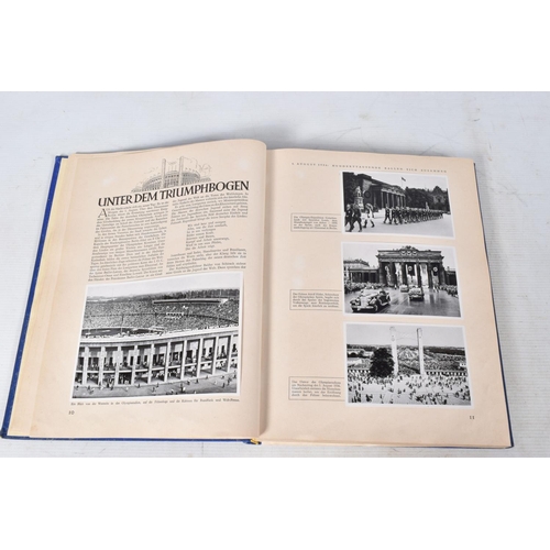 208 - A SELECTION OF BOOKS AND EPHEMERA ABOUT THE 1936 BERLIN OLYMPIC GAMES, included is volumes one and t... 