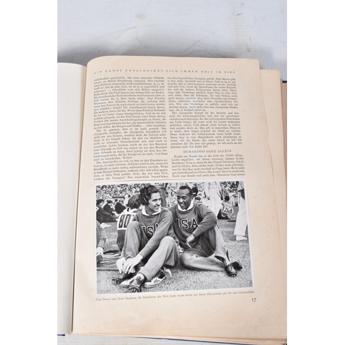 208 - A SELECTION OF BOOKS AND EPHEMERA ABOUT THE 1936 BERLIN OLYMPIC GAMES, included is volumes one and t... 