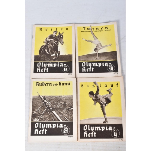 208 - A SELECTION OF BOOKS AND EPHEMERA ABOUT THE 1936 BERLIN OLYMPIC GAMES, included is volumes one and t... 