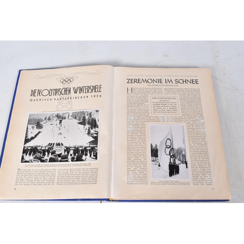 208 - A SELECTION OF BOOKS AND EPHEMERA ABOUT THE 1936 BERLIN OLYMPIC GAMES, included is volumes one and t... 