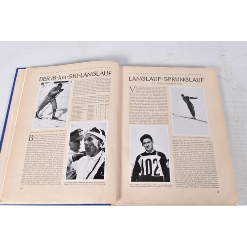 208 - A SELECTION OF BOOKS AND EPHEMERA ABOUT THE 1936 BERLIN OLYMPIC GAMES, included is volumes one and t... 