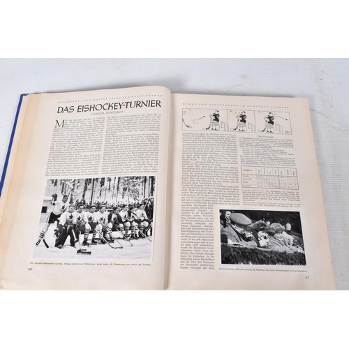 208 - A SELECTION OF BOOKS AND EPHEMERA ABOUT THE 1936 BERLIN OLYMPIC GAMES, included is volumes one and t... 