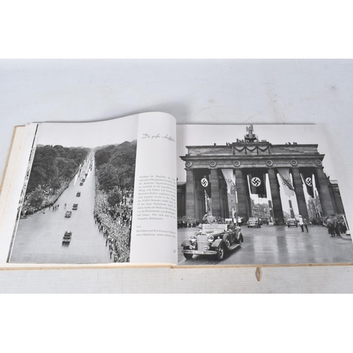 208 - A SELECTION OF BOOKS AND EPHEMERA ABOUT THE 1936 BERLIN OLYMPIC GAMES, included is volumes one and t... 