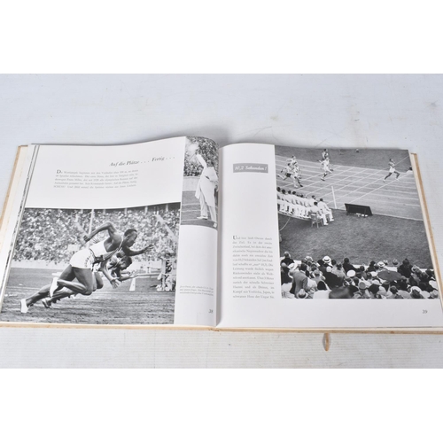 208 - A SELECTION OF BOOKS AND EPHEMERA ABOUT THE 1936 BERLIN OLYMPIC GAMES, included is volumes one and t... 