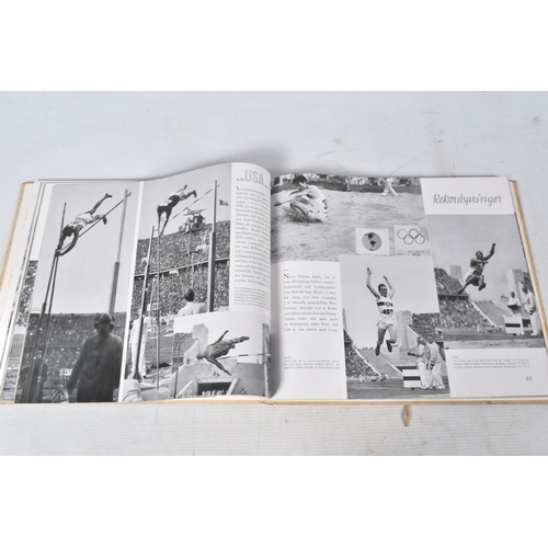 208 - A SELECTION OF BOOKS AND EPHEMERA ABOUT THE 1936 BERLIN OLYMPIC GAMES, included is volumes one and t... 