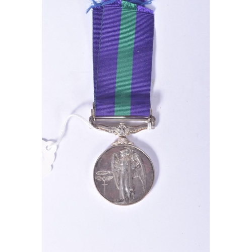 220 - A QEII GENERAL SERVICE MEDAL WITH CANAL ZONE CLASP, the GSM is correctly named to 22435414 PTE P.GRI... 