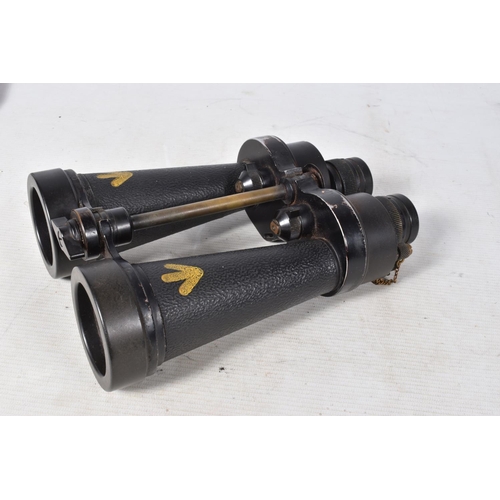 223 - WWII ERA BARR AND STROUD NAVAL BINOCULARS, these are 7XCF41 and have the broad arrow marks and the s... 