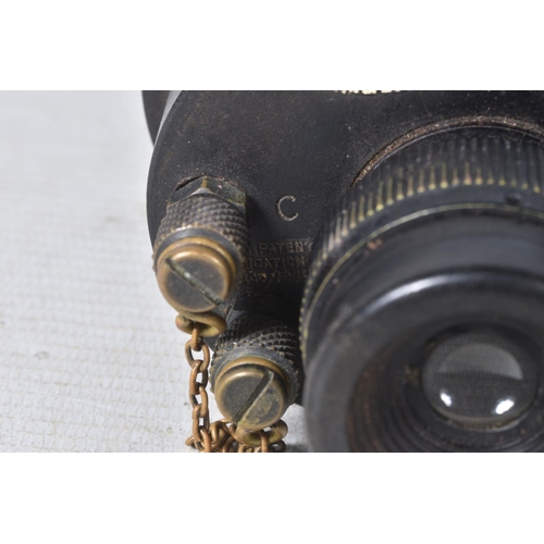 223 - WWII ERA BARR AND STROUD NAVAL BINOCULARS, these are 7XCF41 and have the broad arrow marks and the s... 