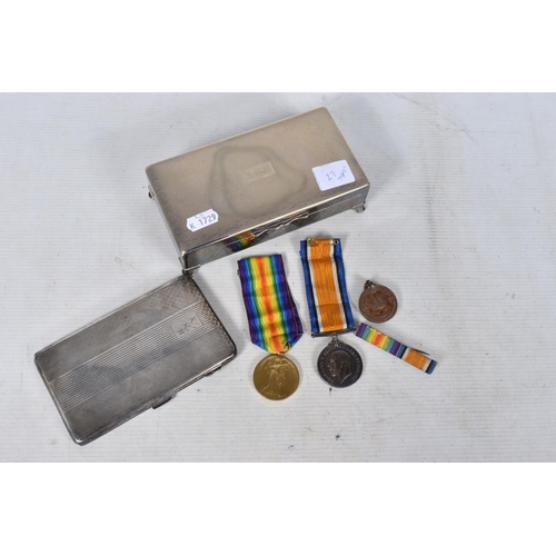 225 - A WWI PAIR OF STAFFORDSHIRE YEOMNARY MEDALS, 1915 Gas alarm medal and a silver plated box all with t... 