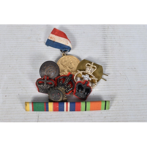 226 - A COLLECTION OF STAFFORDSHIRE REGIMENT ITEMS, plus others to include two officers cap badges from no... 