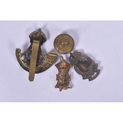 244 - A GOOD SELECTION OF ARMY CAP BADGES, SHOULDER TITLES AND COLLAR DOGS, all the badges are from variou... 