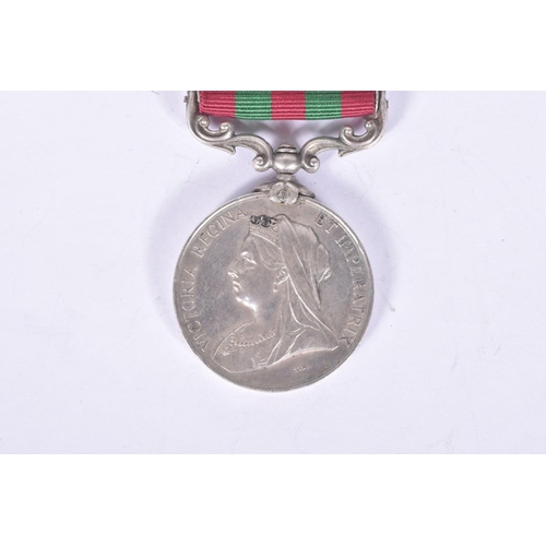 256 - AN INDIAN GENERAL SERVICE MEDAL WITH THREE BARS, this was issued to a Native Indian and named in the... 