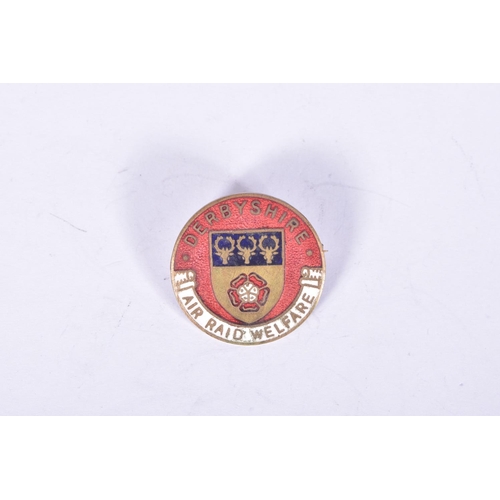 258 - THREE WWII ERA ARP BADGES, to include Cheshire, Derbyshire and Gravesend, the Chesire badge is the C... 