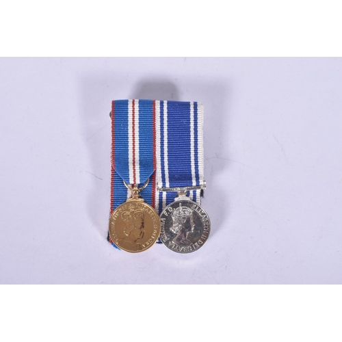 265 - A SELECTION OF FULL SIZE AND MINATURE MEDALS, to include a WWI BWM named to SPR 275303 F.E.WRIGHT R.... 