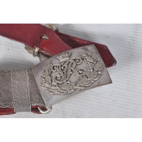 276 - A NICE VICTORIAN ERA CERAMONIAL BELT, this is one that would be worn by inspectors of schools or wor... 