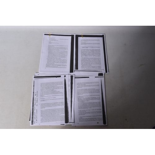 305 - A BINDER OF DOCUMENTS, NEWSPAPER PRINTS, AND COPIES OR PAPERWORK RELATING TO HOLOCAUST AND THE JEWIS... 