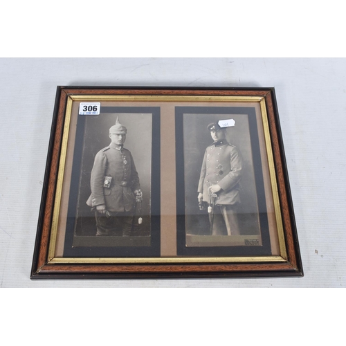 306 - A SELECTION OF WWI AND WWII RELATED ITEMS, these include a frame with a typed letter plus a seal and... 