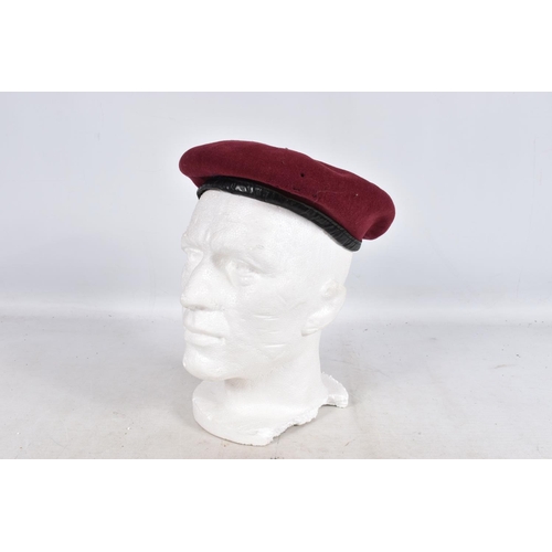 315 - A 1939 DATED WWII STEEL HELMET AND OTHERS, to include six berets and three other hats, the steel hel... 