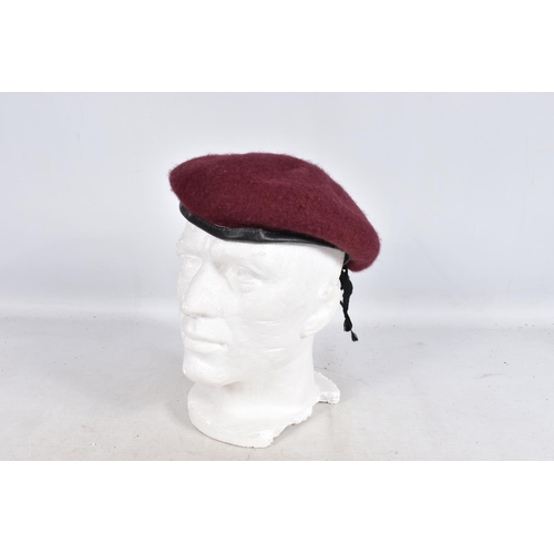 315 - A 1939 DATED WWII STEEL HELMET AND OTHERS, to include six berets and three other hats, the steel hel... 