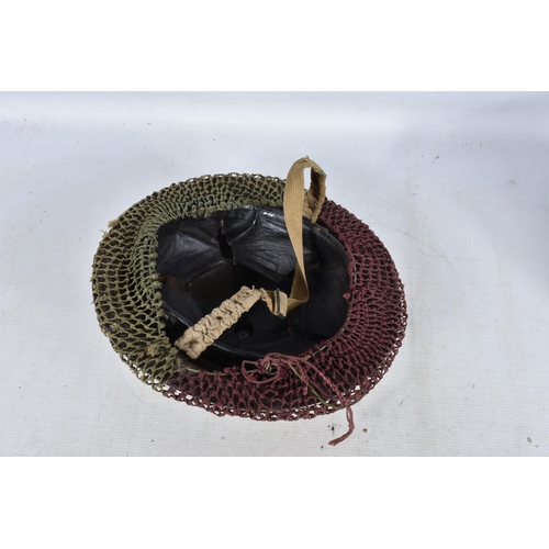 317 - A SELECTION OF WWII ERA AND LATER MILITARY HATS, this lot includes a steel helmet dated 1940 with ne... 