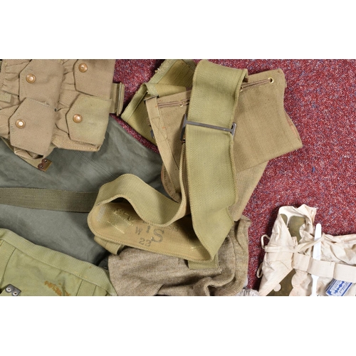 327 - A LARGE SELECTION OF MILITARY RELATED EQUIPTMENT AND BAGS, included in this lot is a kit ideal for a... 