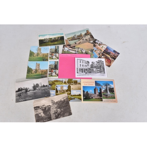 328 - POSTCARDS, a tray containing postcards to various towns and villages in the South-West of England, a... 