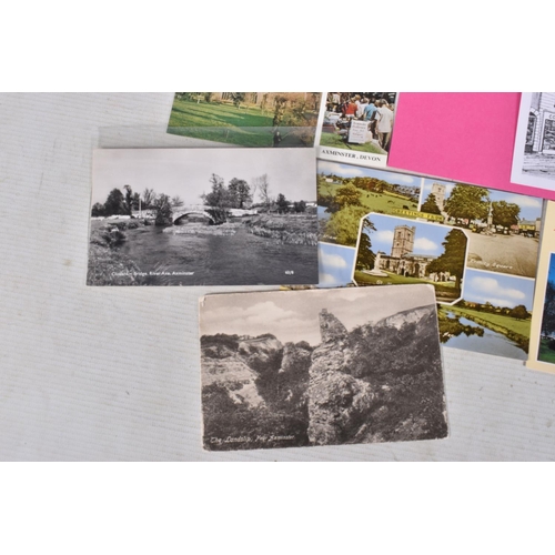 328 - POSTCARDS, a tray containing postcards to various towns and villages in the South-West of England, a... 