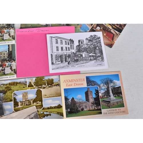 328 - POSTCARDS, a tray containing postcards to various towns and villages in the South-West of England, a... 