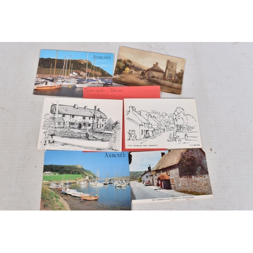 328 - POSTCARDS, a tray containing postcards to various towns and villages in the South-West of England, a... 