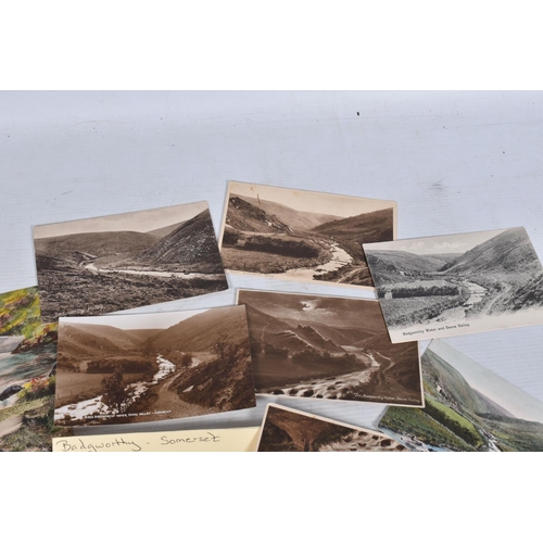 328 - POSTCARDS, a tray containing postcards to various towns and villages in the South-West of England, a... 