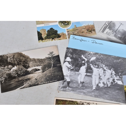 328 - POSTCARDS, a tray containing postcards to various towns and villages in the South-West of England, a... 