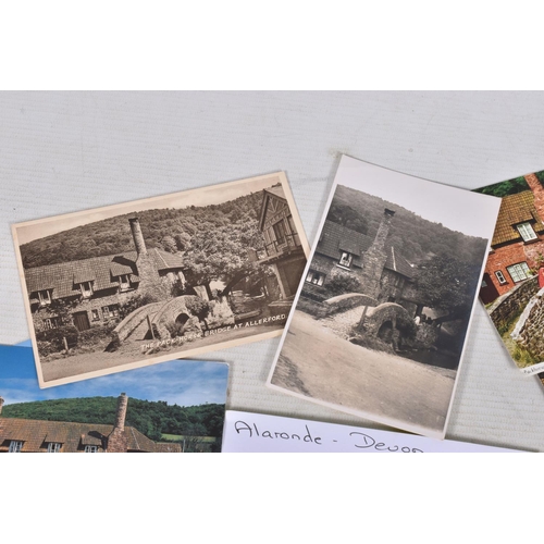 328 - POSTCARDS, a tray containing postcards to various towns and villages in the South-West of England, a... 