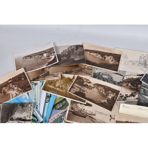 330 - POSTCARDS, a tray containing postcards to various towns and villages in the South-West of England, a... 