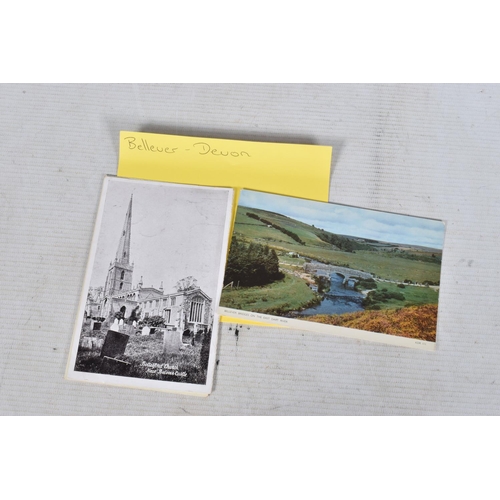 330 - POSTCARDS, a tray containing postcards to various towns and villages in the South-West of England, a... 