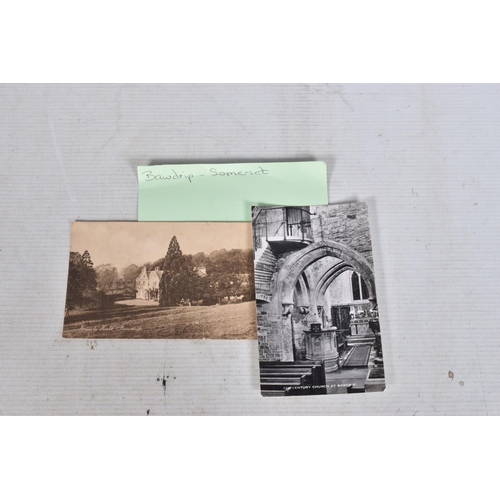 330 - POSTCARDS, a tray containing postcards to various towns and villages in the South-West of England, a... 