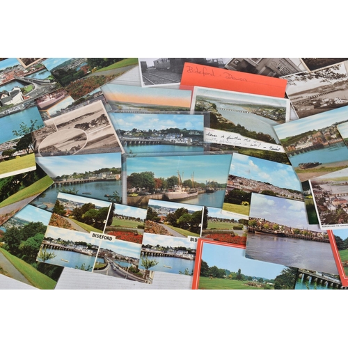 330 - POSTCARDS, a tray containing postcards to various towns and villages in the South-West of England, a... 