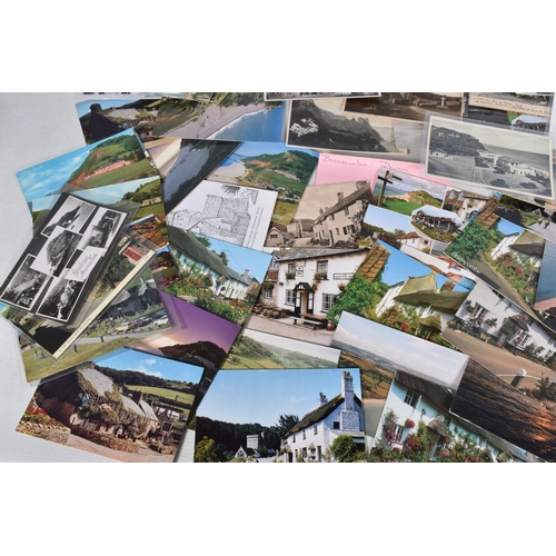 330 - POSTCARDS, a tray containing postcards to various towns and villages in the South-West of England, a... 