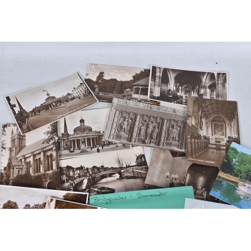 331 - POSTCARDS, a tray containing postcards to various towns and villages in the South-West of England, a... 