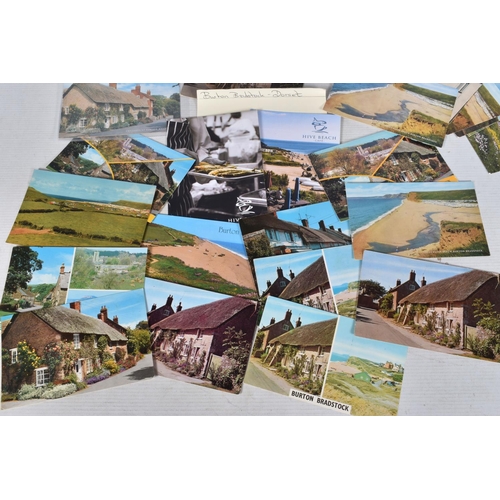 332 - POSTCARDS, a tray containing postcards to various towns and villages in the South-West of England, a... 