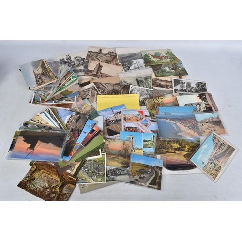 332 - POSTCARDS, a tray containing postcards to various towns and villages in the South-West of England, a... 