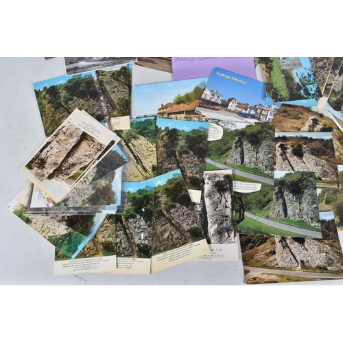 332 - POSTCARDS, a tray containing postcards to various towns and villages in the South-West of England, a... 