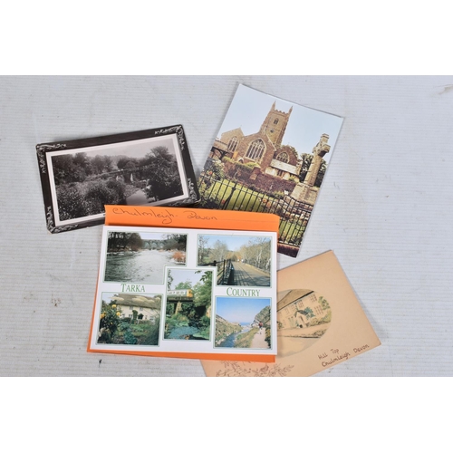 334 - POSTCARDS, a tray containing postcards to various towns and villages in the South-West of England, a... 