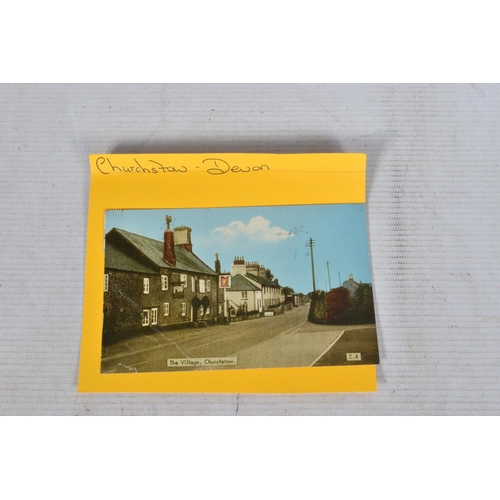 334 - POSTCARDS, a tray containing postcards to various towns and villages in the South-West of England, a... 