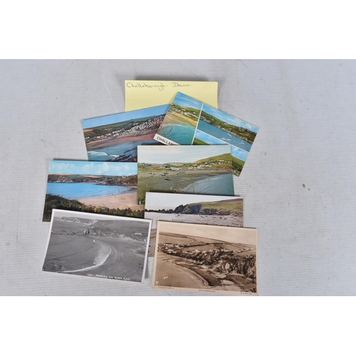 334 - POSTCARDS, a tray containing postcards to various towns and villages in the South-West of England, a... 