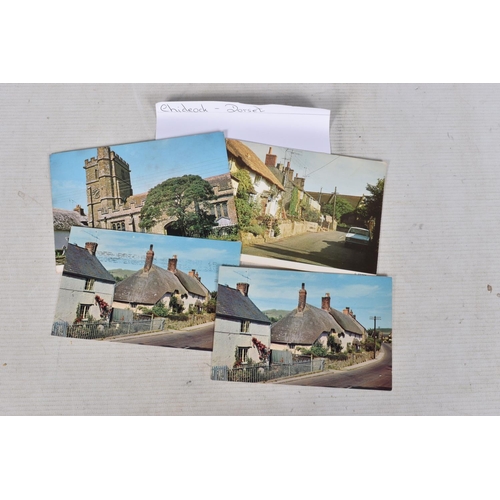 334 - POSTCARDS, a tray containing postcards to various towns and villages in the South-West of England, a... 