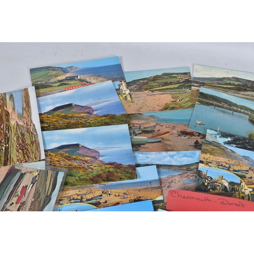 334 - POSTCARDS, a tray containing postcards to various towns and villages in the South-West of England, a... 