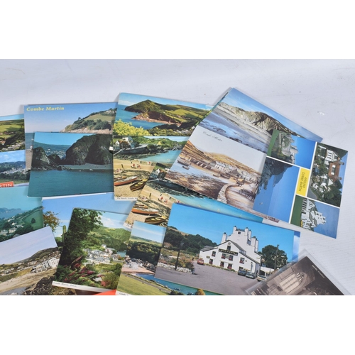 334 - POSTCARDS, a tray containing postcards to various towns and villages in the South-West of England, a... 