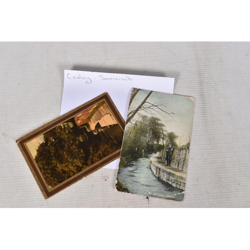 334 - POSTCARDS, a tray containing postcards to various towns and villages in the South-West of England, a... 